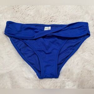 Women's Seafolly Royal Blue Twist Bikini Bottom Size 8